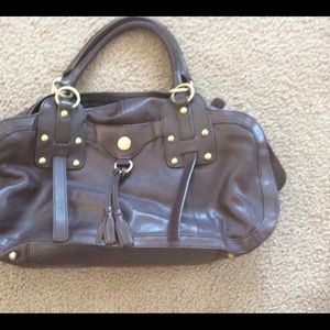 BCBG MaxAzria Brown Leather Sachel